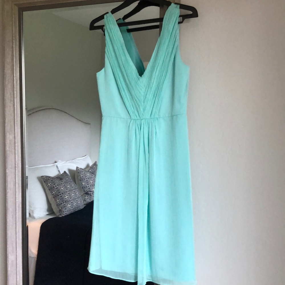 J. Crew Louisa Dress Pool Green Size 0.